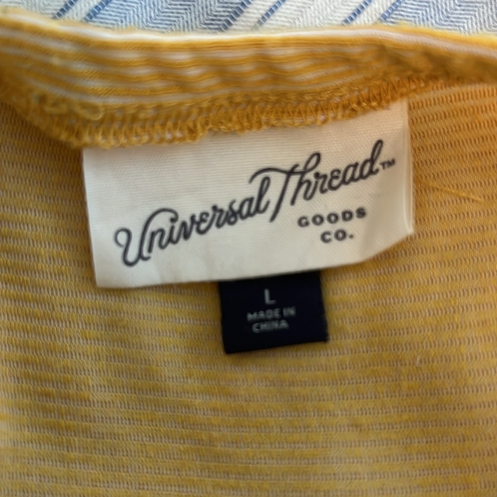 UNIVERSAL THREAD DRESS WITH ADJUSTABLE STRAPS.L. ptp18”. ptb29”. Pit to waist 9” - Picture 5 of 6